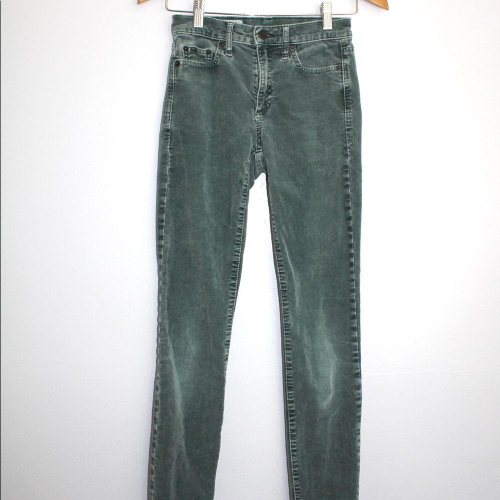 Gap green velvet jeans!